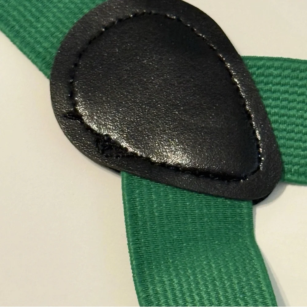 Green infant Bow‎ Tie and Suspender Set with Diaper Cover 0-6 months